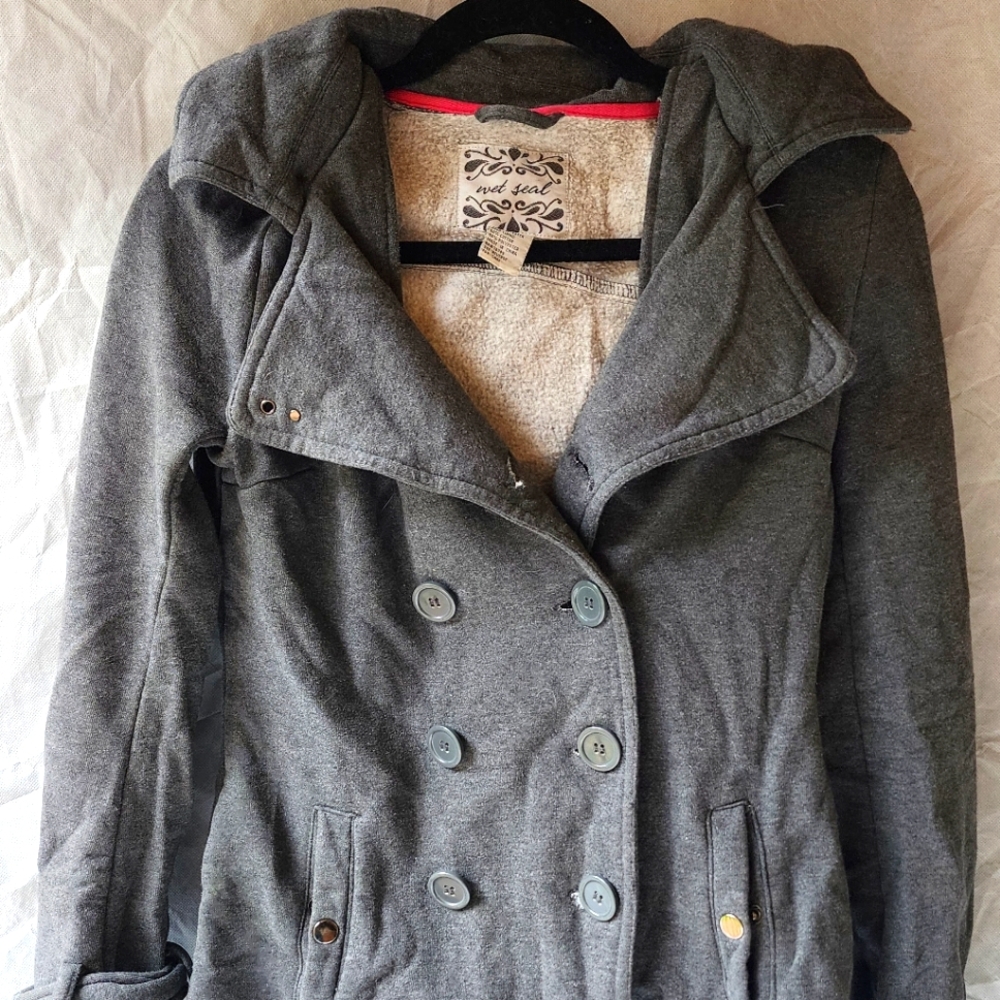 Women's Hooded Pea Coat